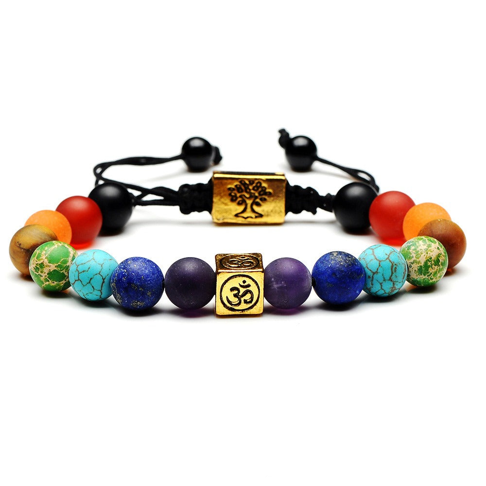 7 chakras bracelet; Tree of Life bracelet; Handcrafted gemstone jewelry; Unique design for spiritual balance and harmony; Artisan-crafted accessory; Ethically sourced materials; Gift for holistic wellness seekers; Stylish and vibrant for everyday wear; Durable and fashionable; Beautifully detailed tree of life charm; Unique spiritual gift; Bracelet for aligning chakras and enhancing energy flow; Natural stones for emotional healing and stability; Lightweight and comfortable; Ideal for meditation practices;