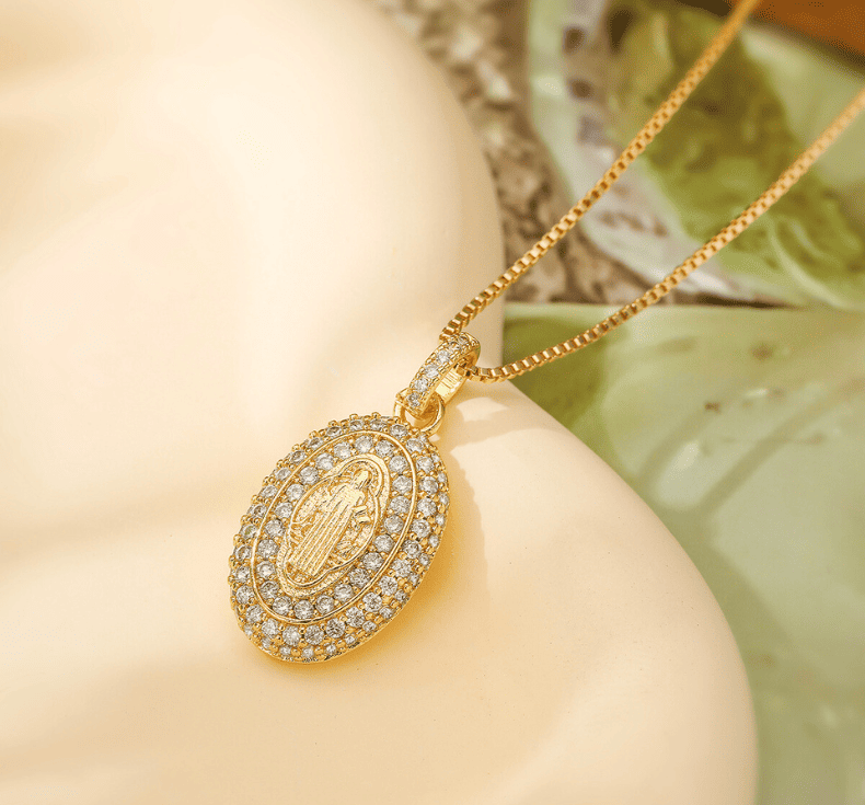 Our Lady of Aparecida Jewelry Set | Necklace + Free Ring | FREE SHIPPING