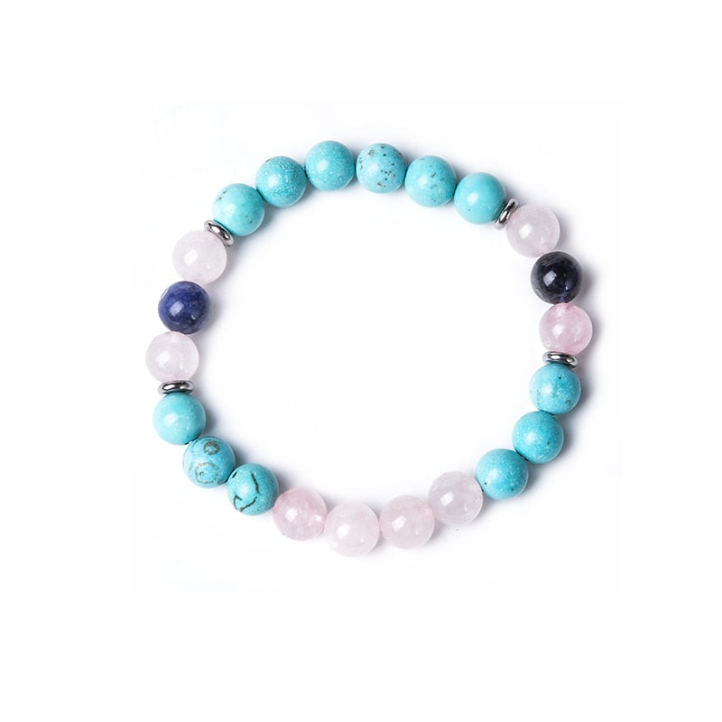 Spiritual Ascension japamala; Handcrafted prayer beads; Rose Quartz for love and healing; Sodalite for intuition and harmony; Turquoise for protection and communication; Unique meditation necklace; Artisan-crafted japamala; Natural gemstone beads; Japamala for mindfulness; Gift for meditation enthusiasts; Ethically sourced materials; Japamala for mantra repetition; Beautiful beaded necklace; Unique spiritual gift; Calming meditation accessory; Japamala for intention setting;