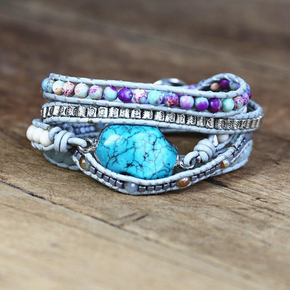 Celestial protection bracelet; Turquoise stone bracelet; Handcrafted gemstone jewelry; Unique design for spiritual protection; Artisan-crafted accessory; Ethically sourced turquoise; Gift for those seeking tranquility; Stylish and vibrant for everyday wear; Durable and fashionable; Beautifully polished turquoise beads; Unique spiritual gift; Bracelet for healing and emotional balance; Natural stones for inner peace; Lightweight and comfortable;
