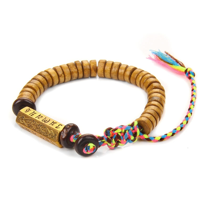 Buddhist bracelet Om Mani Padme Hum; Shamballa style meditation bracelet; Handcrafted spiritual jewelry; Unique mantra representation; Artisan-crafted accessory; Ethically sourced materials; Gift for meditation enthusiasts; Stylish and meaningful design; Durable and comfortable for daily wear; Perfect for mindfulness practices; Beautiful bead arrangement; Unique spiritual gift; Bracelet for intention setting; Represents compassion and enlightenment;