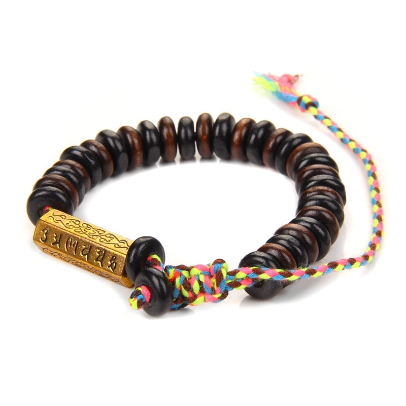 Buddhist bracelet Om Mani Padme Hum; Shamballa style meditation bracelet; Handcrafted spiritual jewelry; Unique mantra representation; Artisan-crafted accessory; Ethically sourced materials; Gift for meditation enthusiasts; Stylish and meaningful design; Durable and comfortable for daily wear; Perfect for mindfulness practices; Beautiful bead arrangement; Unique spiritual gift; Bracelet for intention setting; Represents compassion and enlightenment;