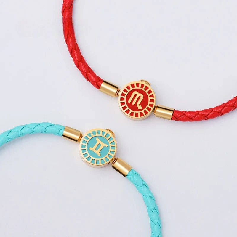 Zodiac bracelets; Moonlight bracelet; Handcrafted gemstone jewelry; Unique design inspired by lunar phases; Artisan-crafted accessory; Ethically sourced materials; Gift for astrology enthusiasts; Stylish and symbolic for everyday wear; Durable and fashionable; Beautifully designed with moonlight motifs; Unique spiritual gift; Bracelet for enhancing intuition and connection to the cosmos; Natural stones for emotional balance and celestial alignment;