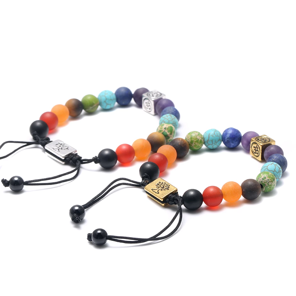 7 chakras bracelet; Tree of Life bracelet; Handcrafted gemstone jewelry; Unique design for spiritual balance and harmony; Artisan-crafted accessory; Ethically sourced materials; Gift for holistic wellness seekers; Stylish and vibrant for everyday wear; Durable and fashionable; Beautifully detailed tree of life charm; Unique spiritual gift; Bracelet for aligning chakras and enhancing energy flow; Natural stones for emotional healing and stability; Lightweight and comfortable; Ideal for meditation practices;