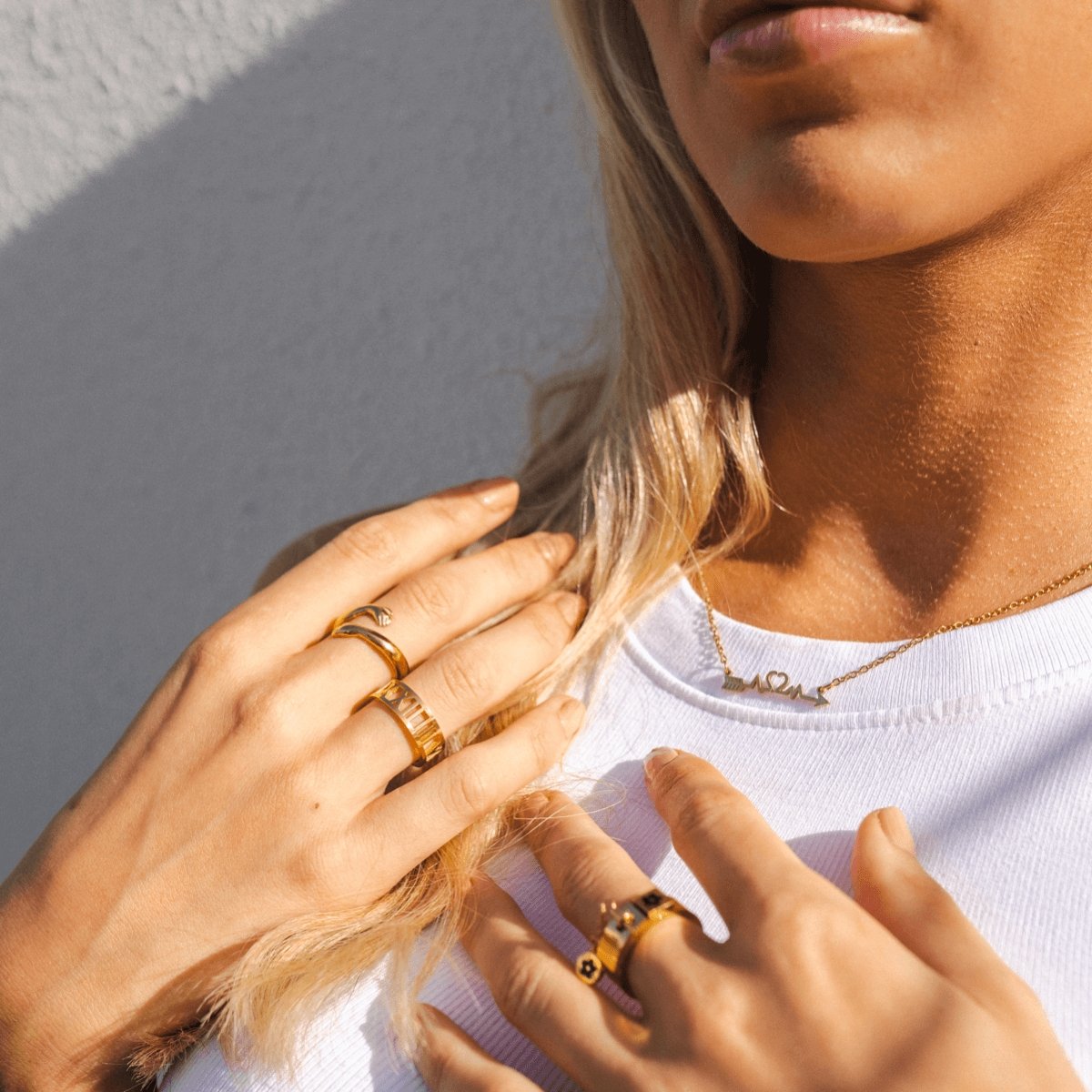 roman numeral ring; 18k gold plated jewelry; timeless design ring; elegant statement piece; classic gold accessory; high-quality craftsmanship; unique gift for her; versatile fashion ring; sophisticated gold finish; minimalist style; luxurious appearance; meaningful design; adjustable fit; perfect for any occasion; stylish and trendy; eye-catching numeral details; chic and elegant; handmade quality; fashionable gold ring; perfect for layering; trendy gold accessory; everyday elegance; unique gift idea;