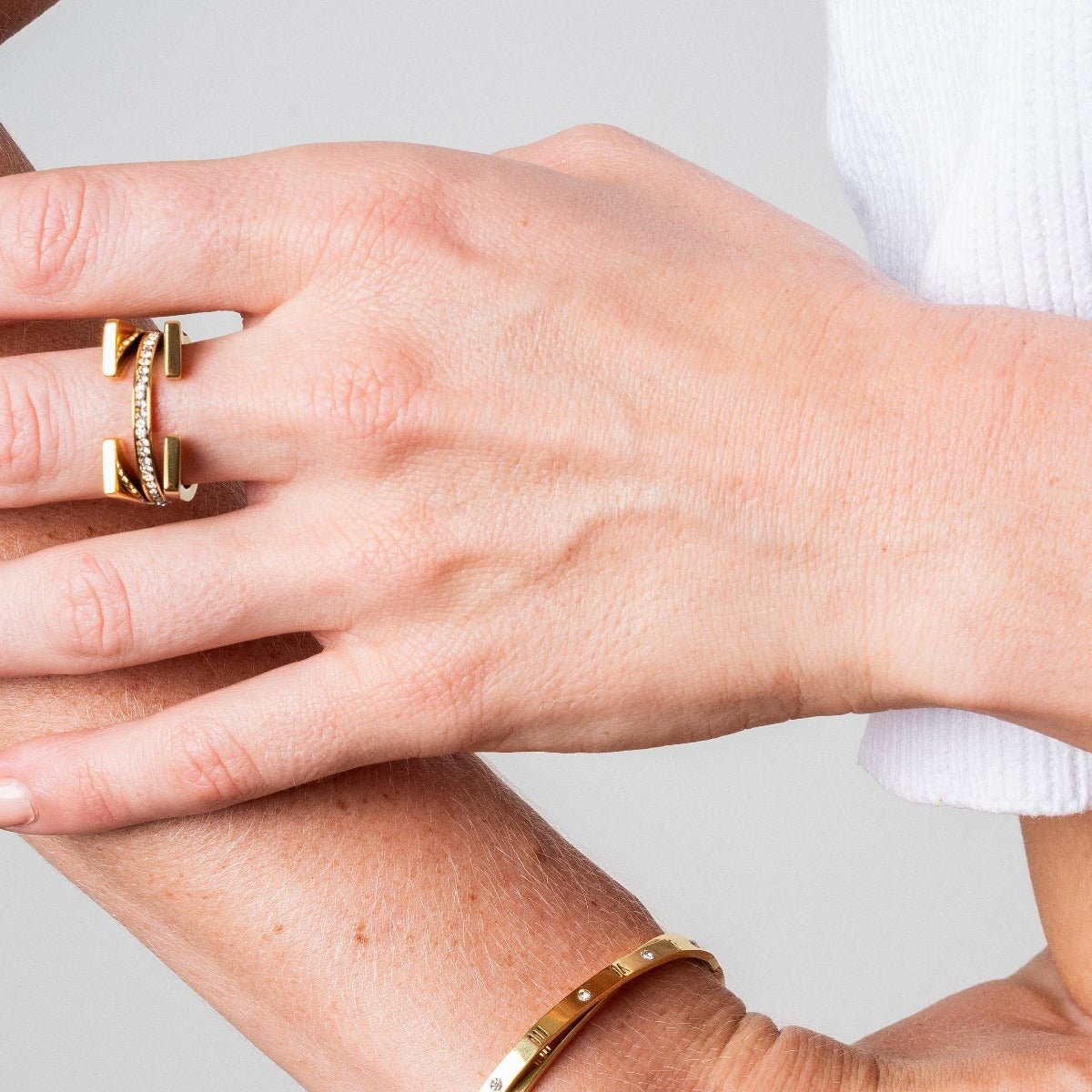 Truth ring; 18k gold plated ring; elegant and timeless; luxury gold jewelry; statement ring; classic gold design; perfect gift for her; gold-plated beauty; minimalist gold ring; high-quality craftsmanship; trendy and fashionable; sophisticated accessory; bold and stylish; versatile for all occasions; durable gold finish; handcrafted ring; modern elegance; chic and refined; lightweight and comfortable; luxurious shine; perfect everyday ring;