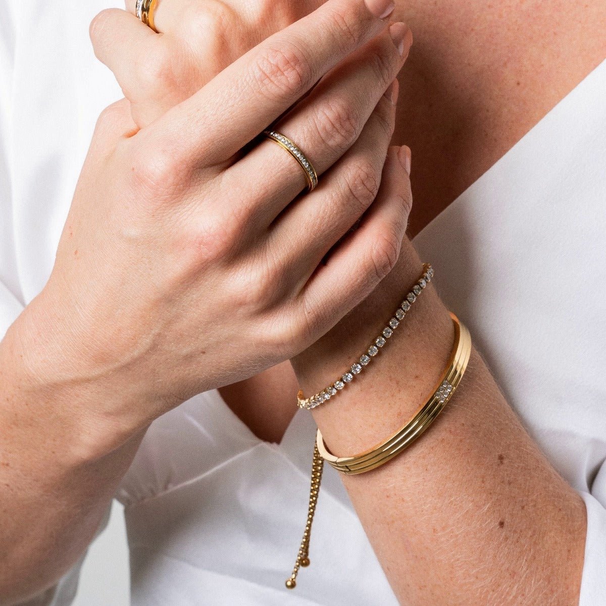 Pulseira Hanna banhada a ouro 18K | São Lazuli