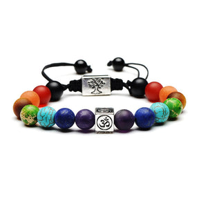 7 chakras bracelet; Tree of Life bracelet; Handcrafted gemstone jewelry; Unique design for spiritual balance and harmony; Artisan-crafted accessory; Ethically sourced materials; Gift for holistic wellness seekers; Stylish and vibrant for everyday wear; Durable and fashionable; Beautifully detailed tree of life charm; Unique spiritual gift; Bracelet for aligning chakras and enhancing energy flow; Natural stones for emotional healing and stability; Lightweight and comfortable; Ideal for meditation practices; 