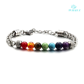 7 Aligned Chakras Bracelet; Chakra healing bracelet; Energy balancing jewelry; 7 chakras alignment; Spiritual chakra bracelet; Healing stone bracelet; Chakra energy bracelet; Natural stone chakra bracelet; Chakra alignment jewelry; Holistic healing bracelet; Bracelet for spiritual balance; Chakra harmony bracelet; Energy flow bracelet; Chakra stones jewelry; 