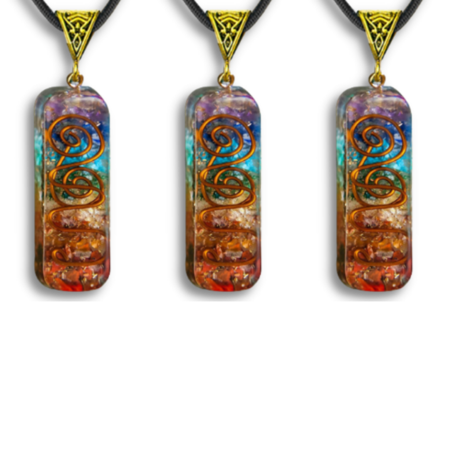 Orgonite Energy Flow Necklace - 7 Chakras Amulet | Saint Lazuli