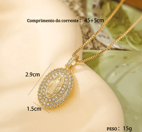 Our Lady of Aparecida Jewelry Set | Necklace + Free Ring | FREE SHIPPING