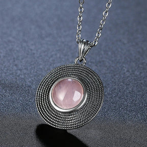 Elegance in Rose Quartz necklace; Rose quartz gemstone jewelry; Delicate rose quartz necklace; Handmade rose quartz pendant; Natural rose quartz accessory; Rose quartz healing necklace; Stylish pink stone necklace; Elegant gemstone jewelry; Rose quartz for love and healing; Trendy rose quartz design; Unique rose quartz piece; Adjustable rose quartz necklace; Fashionable pink quartz jewelry; Romantic rose quartz gift; Bohemian rose quartz style;