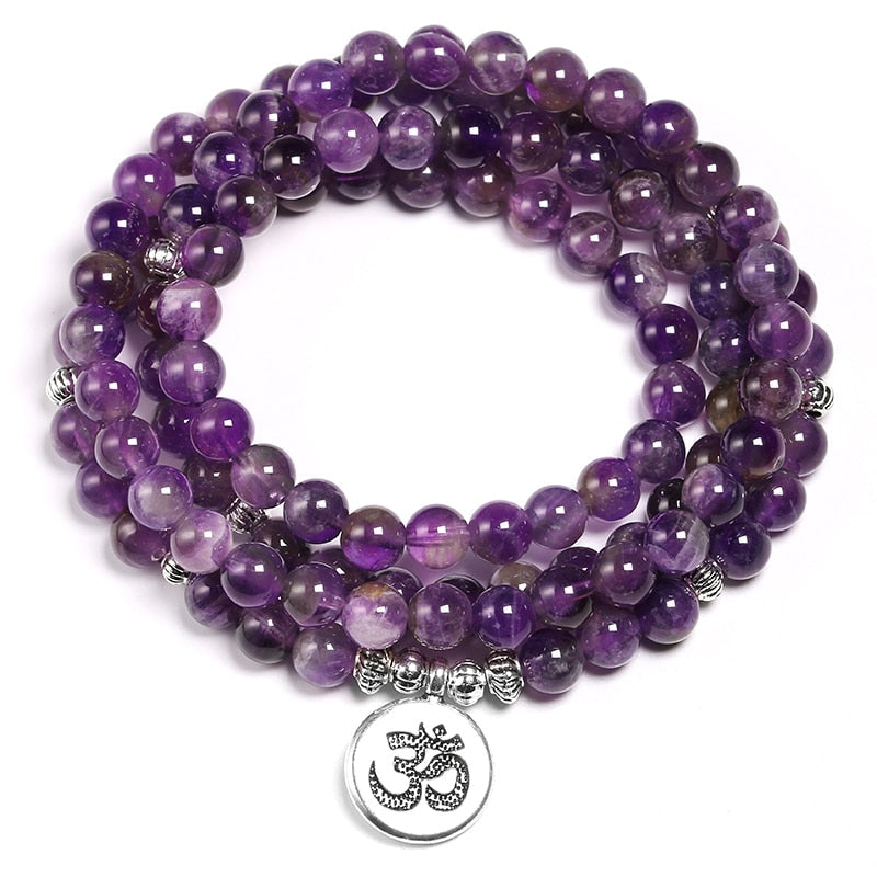 Amethyst japamala; The Soul Stone mala; 108 beads prayer necklace; Handcrafted spiritual jewelry; Unique meditation necklace; Artisan-crafted japamala; Natural amethyst beads; Japamala for mindfulness; Gift for meditation enthusiasts; Ethically sourced materials; Japamala for mantra repetition; Calming meditation accessory; Amethyst for spiritual growth and clarity; Beautiful beaded necklace; Unique spiritual gift; Japamala for intention setting; Healing energy necklace; Stylish spiritual accessory;