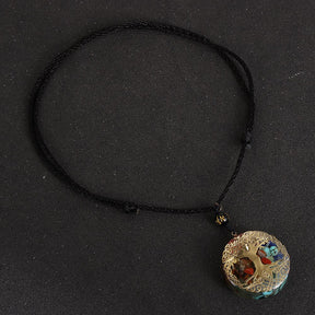 Tree of Life orgonite necklace; Handcrafted spiritual jewelry; Unique design symbolizing growth and connection; Artisan-crafted accessory; Ethically sourced materials; Gift for nature lovers and spiritual seekers; Stylish and meaningful for everyday wear; Durable and fashionable; Beautifully detailed Tree of Life symbol; Necklace for enhancing positive energy and protection; Natural elements for emotional healing and balance; Lightweight and comfortable;