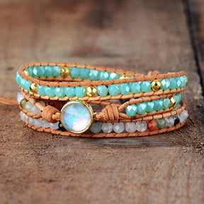 Natural opal bracelet; Calm Spirit jewelry; Opal healing bracelet; Natural gemstone bracelet; Spiritual jewelry for calmness; Opal stone bracelet; Genuine opal gemstone; Opal bracelet for balance; Calming energy jewelry; Opal crystal bracelet; Natural opal for tranquility; Handmade opal bracelet; Opal bracelet for meditation; Crystal healing opal; Natural opal for spiritual growth; Unique gemstone bracelet; Gift for spiritual seekers; Artisan opal jewelry; Birthstone opal bracelet; Healing gemstone bracelet