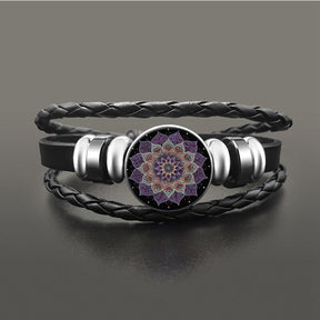 Mandalas bracelet; Universal harmony bracelet; Handcrafted gemstone jewelry; Unique design for promoting balance; Artisan-crafted accessory; Ethically sourced materials; Gift for those seeking peace and serenity; Stylish and meaningful for everyday wear; Durable and fashionable; Beautifully detailed mandala patterns for spiritual connection; Unique spiritual gift; Bracelet for enhancing mindfulness and meditation; Natural stones for emotional healing and balance;