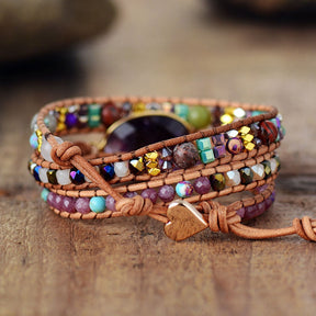 Wisdom amethyst bracelet; Natural amethyst jewelry; Amethyst healing bracelet; Genuine amethyst gemstone; Spiritual jewelry for wisdom; Amethyst bracelet for clarity; Natural gemstone bracelet; Handcrafted amethyst jewelry; Amethyst crystal bracelet; Amethyst bracelet for tranquility; Authentic amethyst bracelet; Unique wisdom jewelry; Gift for spiritual seekers; Amethyst for intuition; Artisan amethyst bracelet; Natural amethyst for protection; Amethyst bracelet for meditation; Elegant amethyst accessory; 