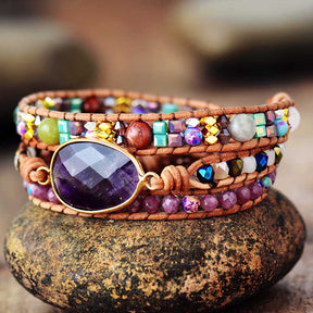 Wisdom amethyst bracelet; Natural amethyst jewelry; Amethyst healing bracelet; Genuine amethyst gemstone; Spiritual jewelry for wisdom; Amethyst bracelet for clarity; Natural gemstone bracelet; Handcrafted amethyst jewelry; Amethyst crystal bracelet; Amethyst bracelet for tranquility; Authentic amethyst bracelet; Unique wisdom jewelry; Gift for spiritual seekers; Amethyst for intuition; Artisan amethyst bracelet; Natural amethyst for protection; Amethyst bracelet for meditation; Elegant amethyst accessory; 