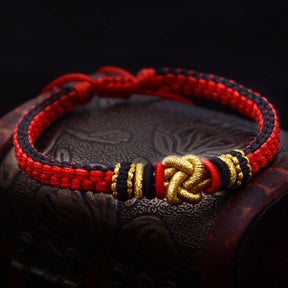 Handmade Chinese knot bracelet; Symbol of luck and prosperity; Artisan-crafted jewelry; Unique traditional design; Ethically sourced materials; Gift for good fortune seekers; Stylish and meaningful accessory; Perfect for daily wear; Durable and fashionable; Beautifully intricate knot details; Unique spiritual gift; Bracelet for intention setting; Represents cultural heritage; Lightweight and comfortable; Ideal for layering with other bracelets;