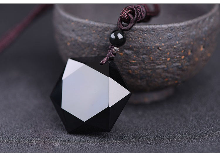 Hexagonal necklace; Black obsidian pendant; Natural stone necklace; Obsidian healing jewelry; Hexagon black obsidian necklace; Protection necklace black obsidian; Stylish hexagonal gemstone; Elegant obsidian necklace; Black obsidian energy stone; Crystal hexagon pendant; Spiritual protection jewelry; Obsidian crystal necklace; Hexagonal gemstone pendant; Black stone necklace; Obsidian charm necklace; Healing stone jewelry;