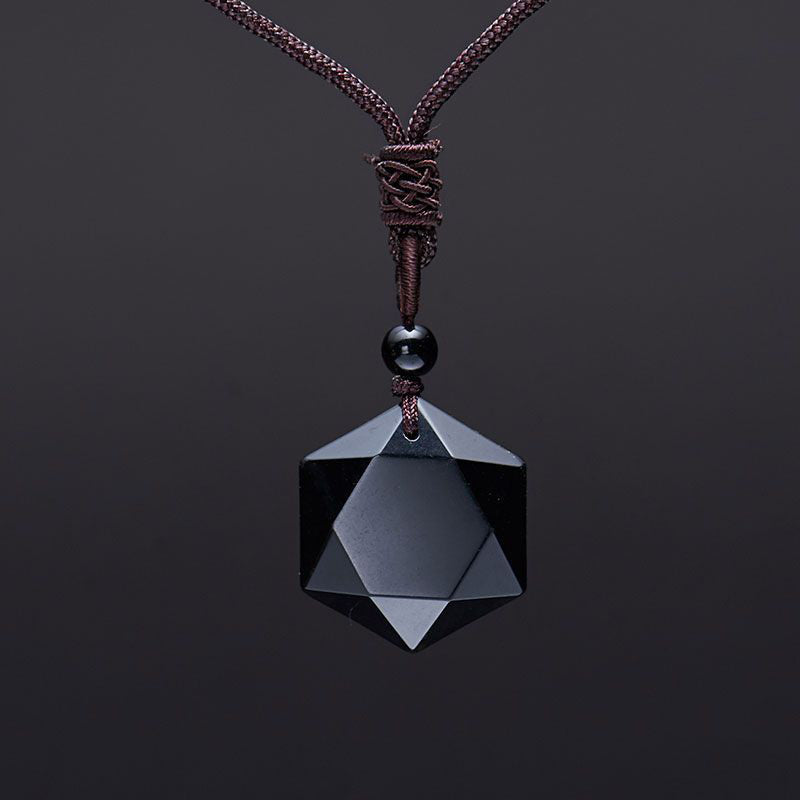 Hexagonal necklace; Black obsidian pendant; Natural stone necklace; Obsidian healing jewelry; Hexagon black obsidian necklace; Protection necklace black obsidian; Stylish hexagonal gemstone; Elegant obsidian necklace; Black obsidian energy stone; Crystal hexagon pendant; Spiritual protection jewelry; Obsidian crystal necklace; Hexagonal gemstone pendant; Black stone necklace; Obsidian charm necklace; Healing stone jewelry;