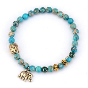 Buddhist bracelet; Natural stones bracelet; Handcrafted spiritual jewelry; Unique meditation accessory; Artisan-crafted bracelet; Ethically sourced natural stones; Bracelet for mindfulness; Gift for meditation practitioners; Healing energy bracelet; Calming meditation accessory; Bracelet for intention setting; Beautiful beaded bracelet; Unique spiritual gift; Bracelet for balance and harmony; Natural stones for grounding; Stylish and meaningful jewelry;