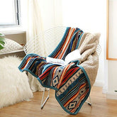 Tribal Wanderlust winter blanket; Boho winter blanket; Ethnic print blanket; Tribal-inspired blanket; Cozy tribal throw; Bohemian winter blanket; Warm ethnic blanket; Handcrafted tribal blanket; Unique boho design; Winter blanket for wanderlust lovers; Tribal pattern throw; Boho chic bedding; Ethnic style blanket; Tribal decor blanket; Soft winter throw; Artisan tribal blanket;