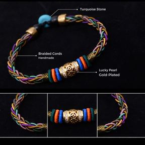 Tibetan 8-Strand Bracelet: Luck, Health, and Prosperity | Saint Lazuli