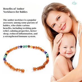 Amber Necklace for Babies - Soothing Power and Inflammation Reduction | Saint Lazuli