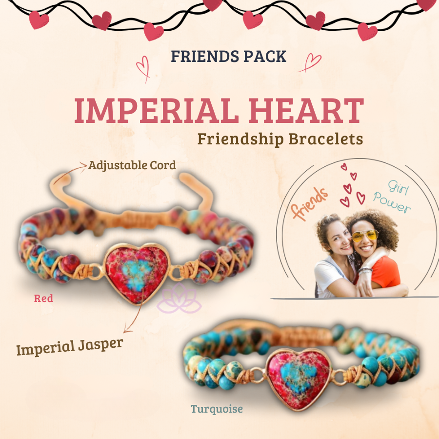 Imperial Heart Bracelet - Friendship Bracelet | Saint Lazuli