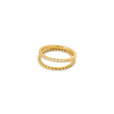 aurora crystals ring; 18k gold-plated ring; gold-plated crystal ring; elegant aurora design; sparkling crystals; luxury gold-plated ring; stylish and radiant; high-quality gold ring; aurora ring with crystals; modern gold accessory; radiant gold finish; perfect for special occasions; gold statement ring; fashion-forward jewelry; sophisticated and elegant; sparkling crystal stones; durable gold craftsmanship; timeless beauty; chic and versatile;