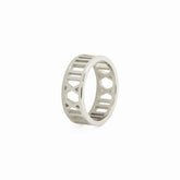 roman numeral ring; silver jewelry; timeless elegance in design; perfect for expressing meaningful dates; unique and personalized accessory; ideal gift for anniversaries and special occasions; combines modern style with classic elements; lightweight and comfortable fit; versatile piece for everyday wear; stylish addition to any jewelry collection; high-quality craftsmanship in silver; great for stacking with other rings; symbolizes important milestones and memories; fashionable statement piece for all ages;