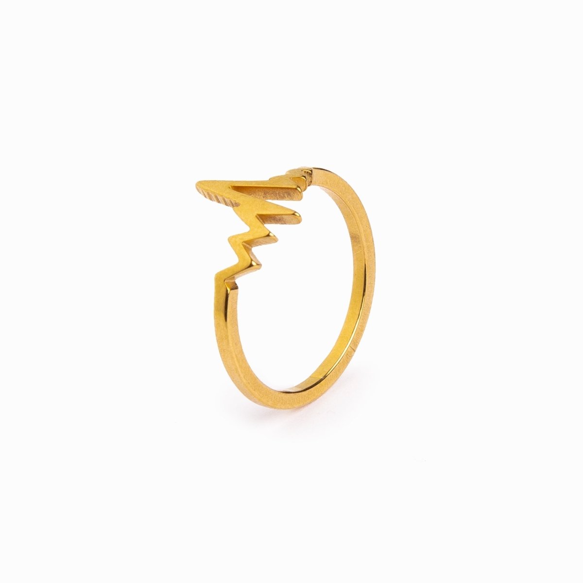 rhythm of love ring; 18k gold plated jewelry; elegant and romantic design; perfect gift for anniversaries; symbolizes everlasting love; intricate detailing and craftsmanship; enhances any jewelry collection; suitable for stacking with other rings; lightweight and comfortable wear; ideal for everyday elegance; timeless and classic piece; captures the essence of romance; great for special occasions; unique gift for loved ones; complements both casual and formal attire; handcrafted with love and care; 