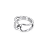 Silver tender ring; delicate and charming design; elegant silver jewelry; perfect for everyday wear; lightweight and comfortable; ideal gift for special occasions; enhances any outfit; versatile accessory for layering; timeless and classic style; made with high-quality materials; beautiful craftsmanship; romantic and thoughtful gift; suitable for stacking with other rings; modern minimalist design; perfect for birthdays and anniversaries; adds a subtle touch of elegance; great for casual or formal settings;