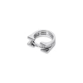 Silver truth ring; embodies honesty and integrity; minimalist design for everyday wear; handcrafted with care and precision; symbolizes strength and personal growth; ideal for those who value authenticity; perfect gift for loved ones; complements any jewelry collection; versatile piece for stacking or solo wear; made with high-quality silver; timeless and elegant accessory; suitable for any occasion; a statement piece with a powerful message; great for layering with other rings; 