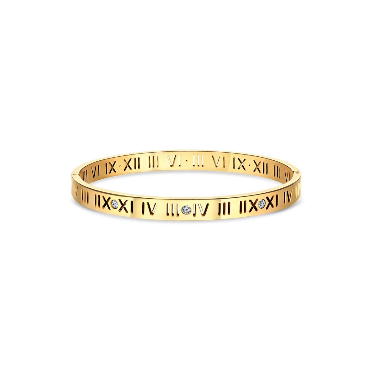 18K Gold-Plated Roman Numerals Bracelet | Saint Lazuli