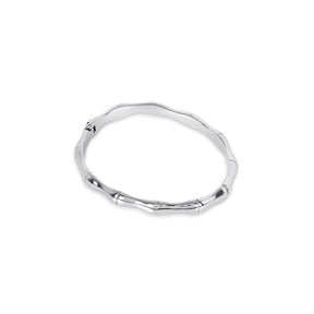 Bamboo Bracelet - Silver | Saint Lazuli