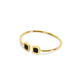 18K Gold-Plated Bella Onyx Bracelet | Saint Lazuli