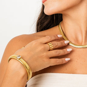Pulseira Capri Banhada a Ouro 18K | São Lazuli