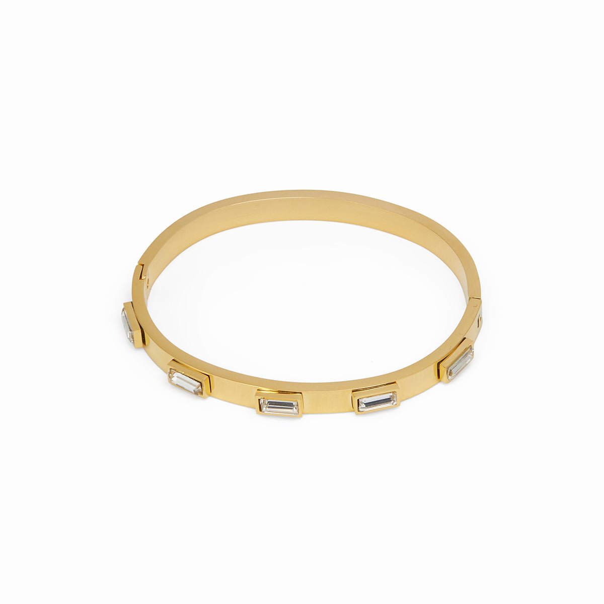 18K Gold-Plated Navette Crystal Bracelet | Saint Lazuli