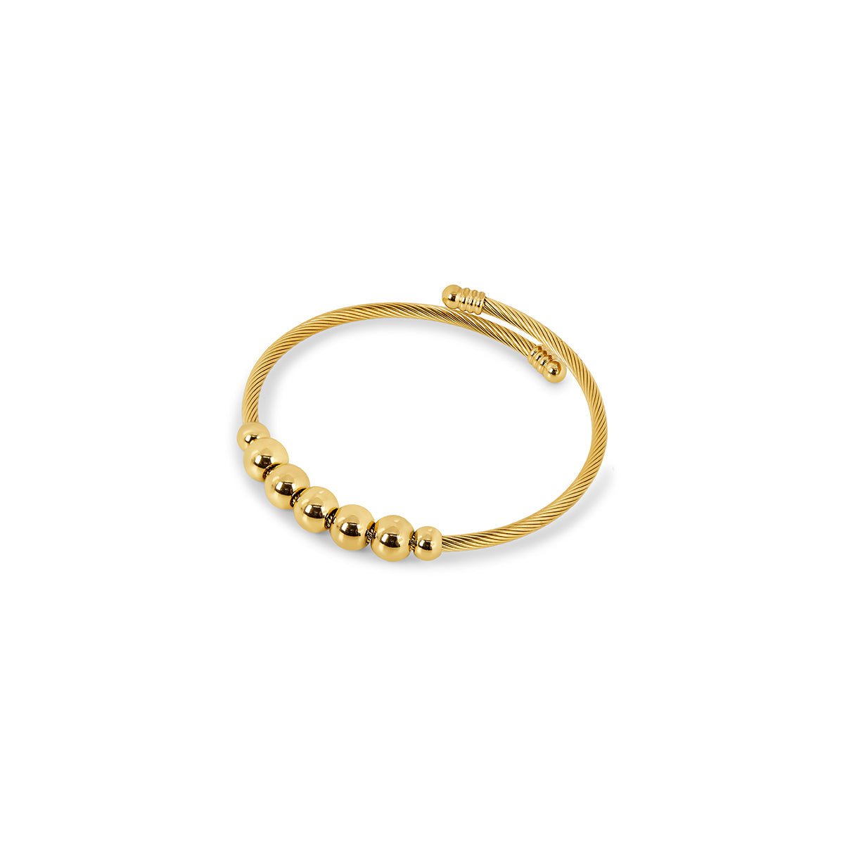 18K Gold-Plated Adjustable Anti-Stress Sphere Bracelet | Saint Lazuli