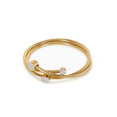 18K Gold-Plated Spiral Crystal Bracelet | Saint Lazuli