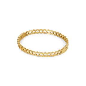 18K Gold-Plated Honeycomb Bracelet | Saint Lazuli