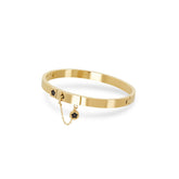 Bracciale con ciondoli placcato oro 18 carati | San Lazuli