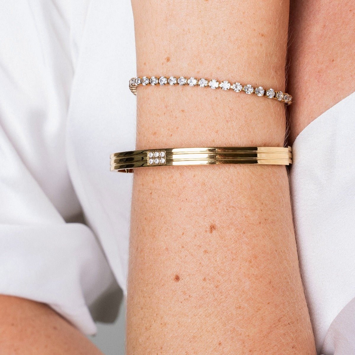 Bracelet Hanna plaqué or 18 carats | Saint Lazuli