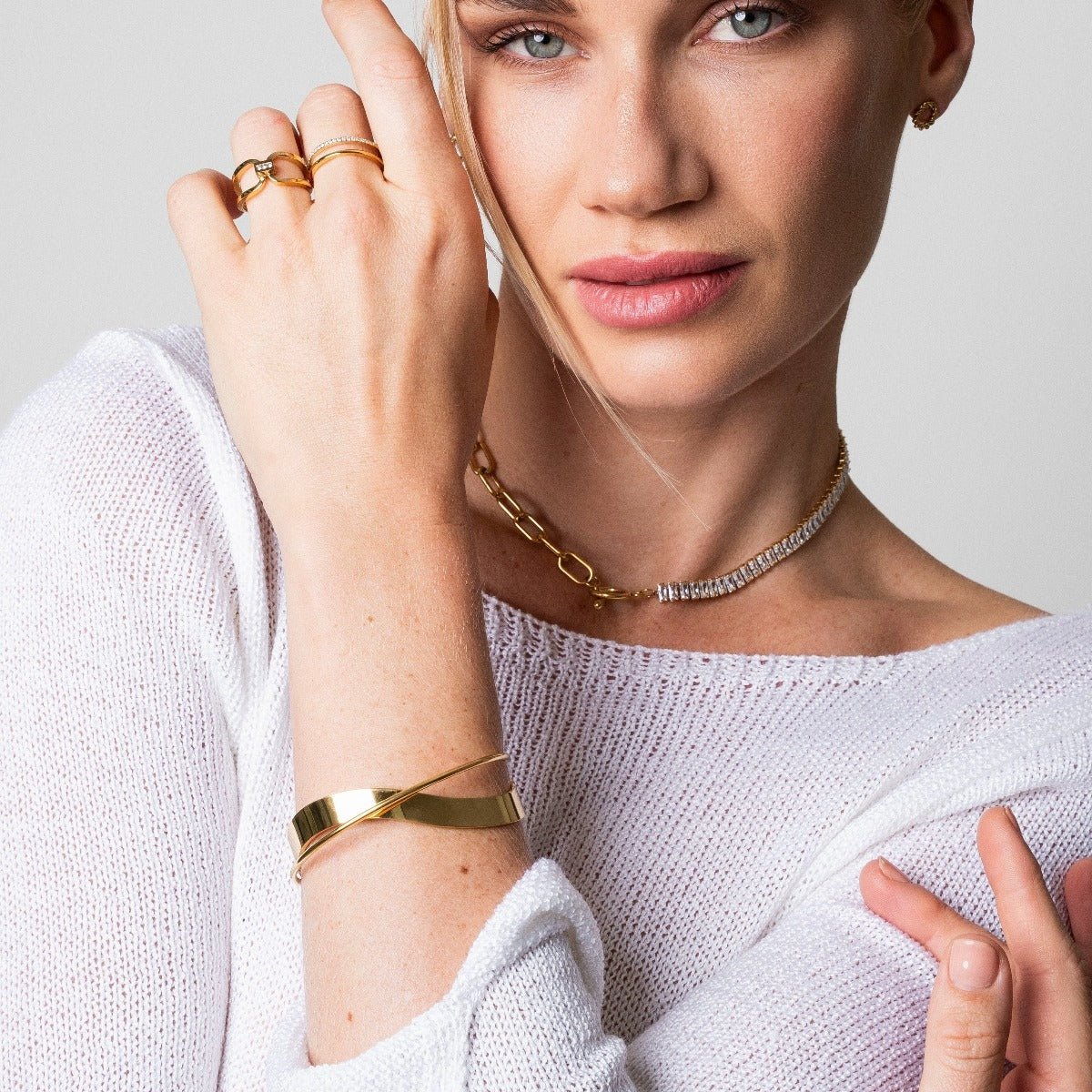 18K Gold-Plated Inter Bracelet | Saint Lazuli