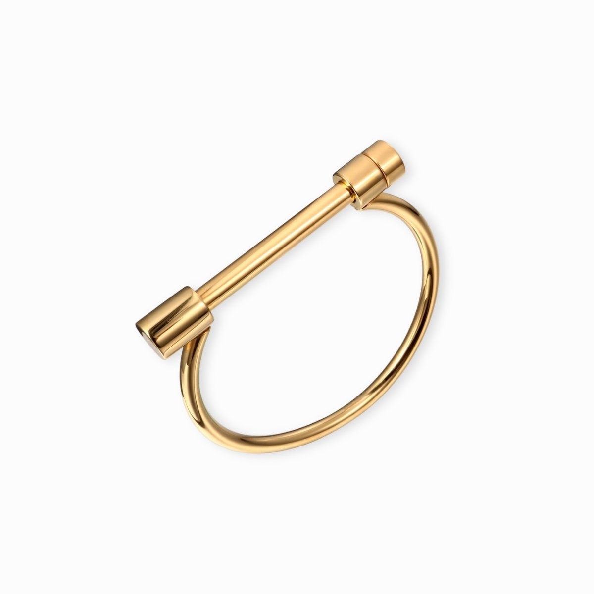 18K Gold-Plated Screw Cuff Bracelet | Saint Lazuli