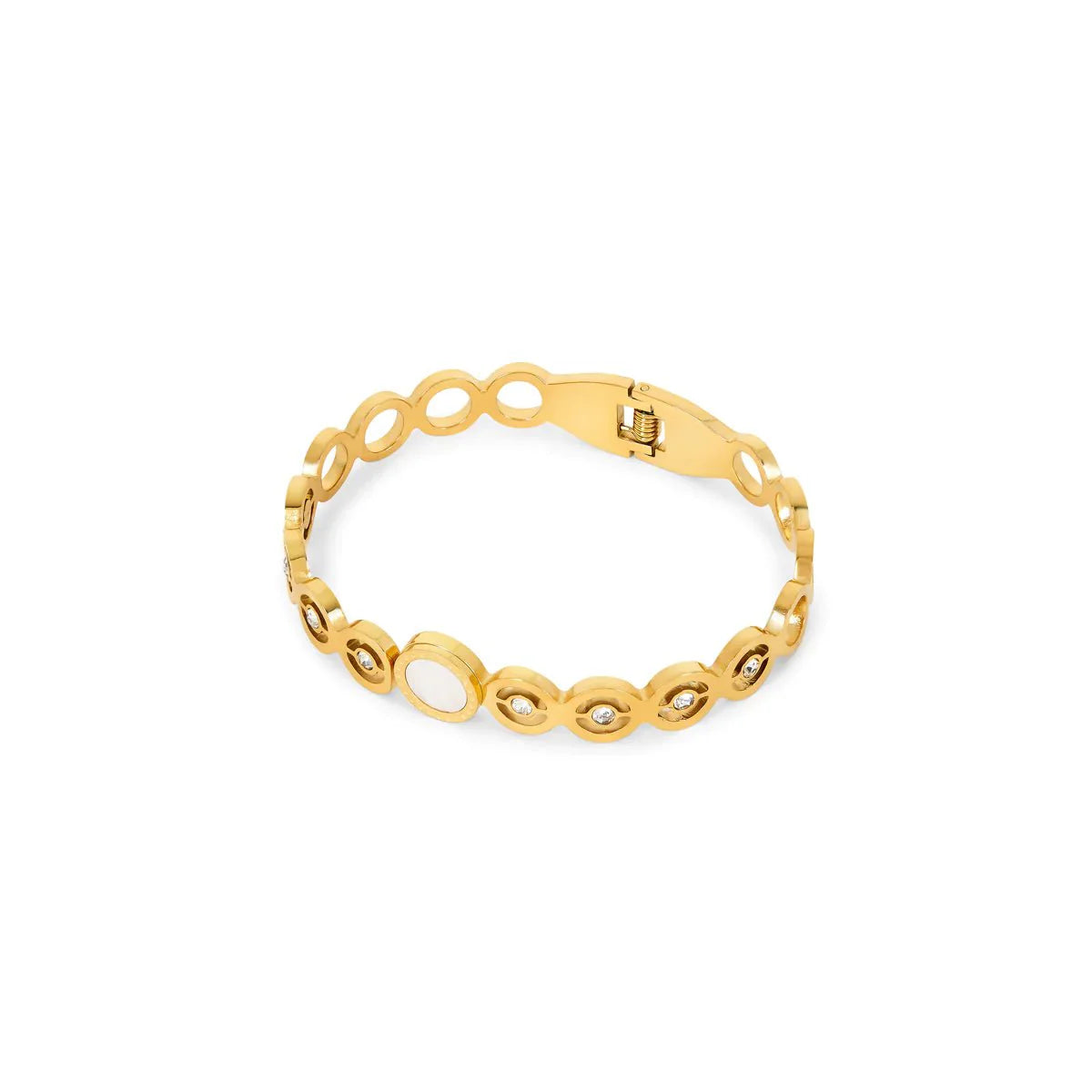 18K Gold-Plated Olivia Zirconia Stone Bracelet | Saint Lazuli