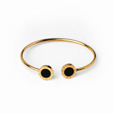 18K Gold-Plated Onyx Bracelet | Saint Lazuli