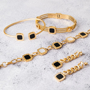 18K Gold-Plated Onyx Summer Bracelet | Saint Lazuli